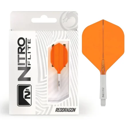 Red Dragon Letky Nitro Flite - No2 - white & orange - short