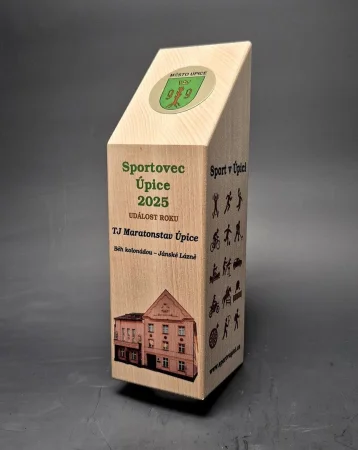 Dřevěná trofej HRANOL 300