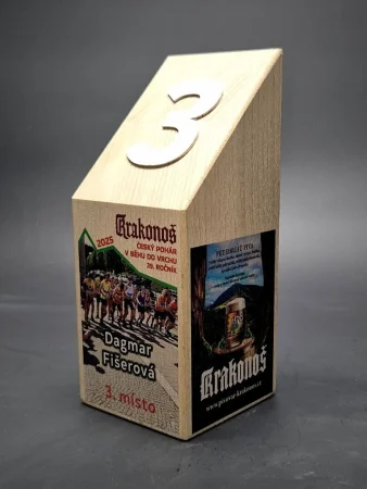 Dřevěná trofej HRANOL 300