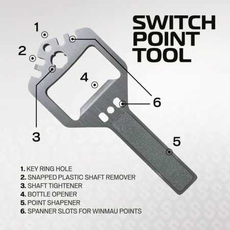Winmau Kovové hroty - Switch Points - Smooth - Silver - 26 mm