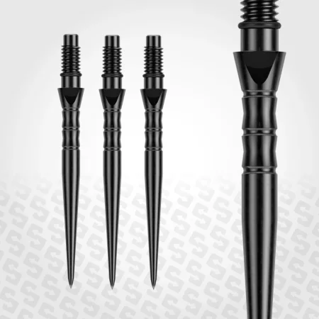 Winmau Kovové hroty - Switch Points - Wave - Black - 26 mm
