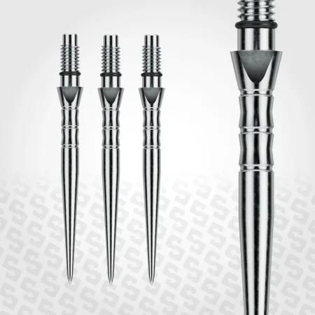 Winmau Kovové hroty - Switch Points - Wave - Silver - 26 mm