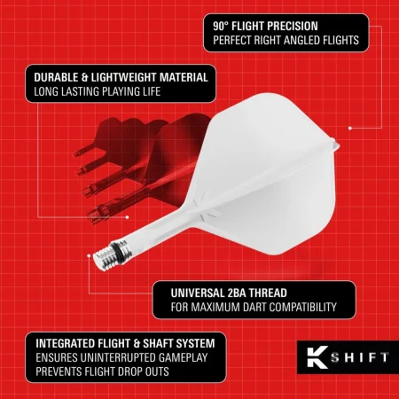 Target - darts Letky K-Shift - No2 - Midi - White TRG410544