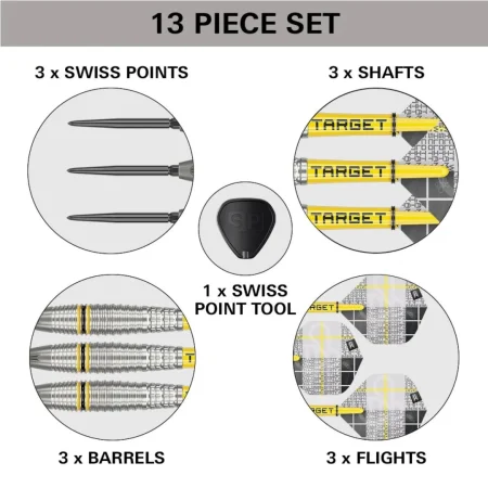 Target - darts Šipky Steel Scott Williams - G2 - Swiss Point - 23g