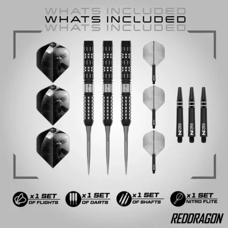 Red Dragon Šipky Steel Recon - Parallel - 22g