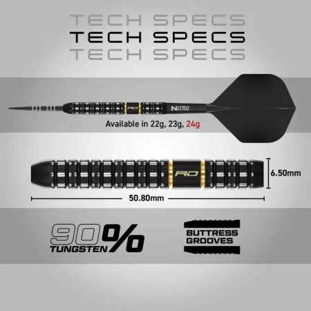 Red Dragon Šipky Steel Ascend - Parallel - 22g