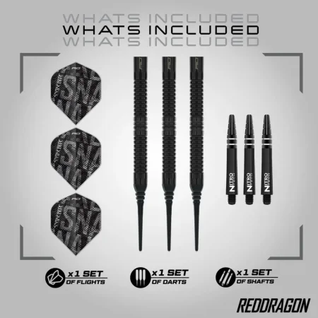 Red Dragon Šipky Peter Wright - Black Mamba - 20g