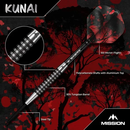 Mission Šipky Steel Kunai - 23g