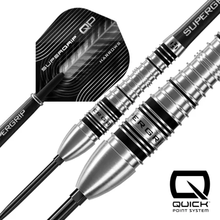 Harrows Šipky Steel Supergrip - Bomb - Quick Point - 23g