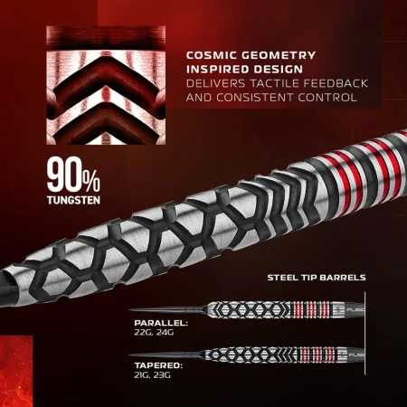Winmau Šipky Steel Fornax - Parallel - Switch Point - 22g
