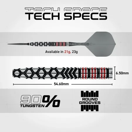 Winmau Šipky Steel Fornax - Tapered - Switch Point - 21g