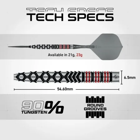 Winmau Šipky Steel Fornax - Tapered - Switch Point - 21g