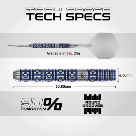 Winmau Šipky Steel Lunaris - Parallel - Switch Point - 23g