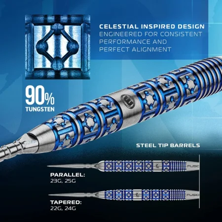 Winmau Šipky Steel Lunaris - Parallel - Switch Point - 23g