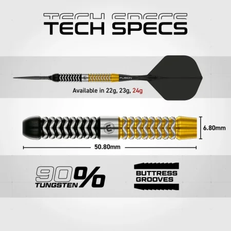 Winmau Šipky Steel Exion - Parallel - Switch Point - 22g