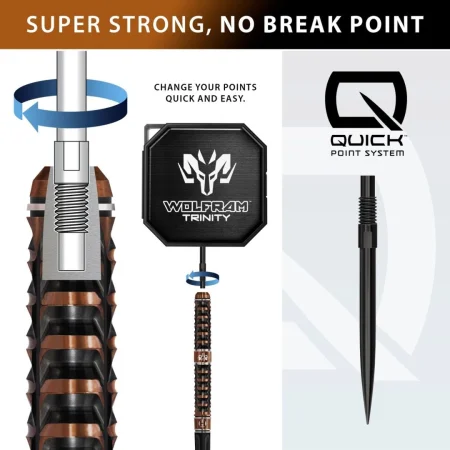 Harrows Šipky Steel Wolfram Trinity - Quick Point - 21g