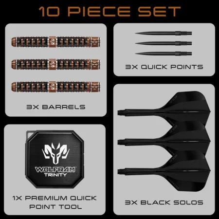 Harrows Šipky Steel Wolfram Trinity - Quick Point - 21g