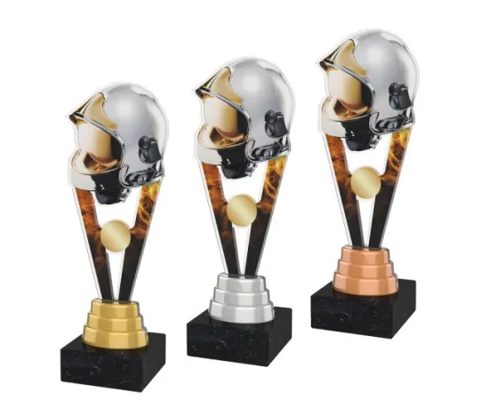 Akrylátová trofej ACUTM08 Výška cm: 26, Barva: zlato, Podstavec: černý