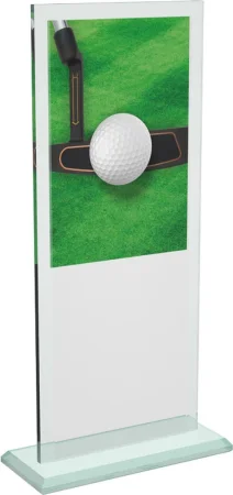 Skleněná trofej CRTG20001M2  | Golf Výška cm: 23