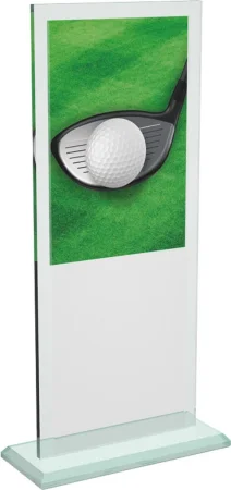Skleněná trofej CRTG20001M3  | Golf Výška cm: 25