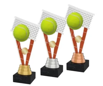 Akrylátová trofej ACUTM10 Výška cm: 24, Barva: zlato, Podstavec: bílý