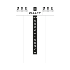 Bullet Scoreboard tabule - White - 45 x 30 cm