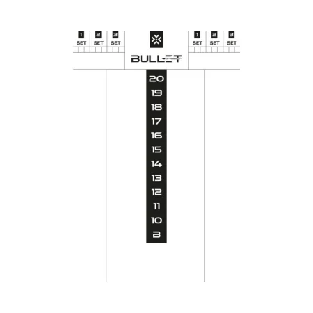 Bullet Scoreboard tabule - White - 45 x 30 cm