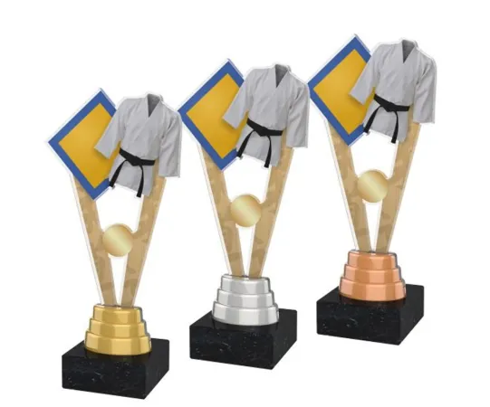 Akrylátová trofej ACUTM15 Výška cm: 26, Barva: zlato, Podstavec: černý