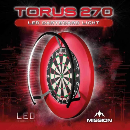 Mission Torus 270 Light - osvětlení sisalového terče - Black