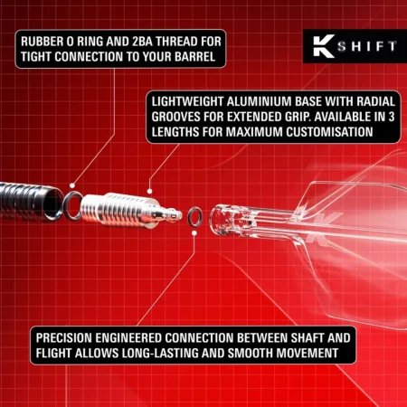 Target - darts Letky K-Shift - No6 - Medium - Clear TRG410557