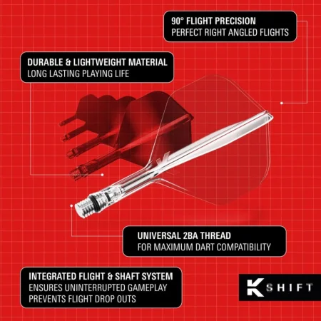 Target - darts Letky K-Shift - No2 - Midi - Clear TRG410553