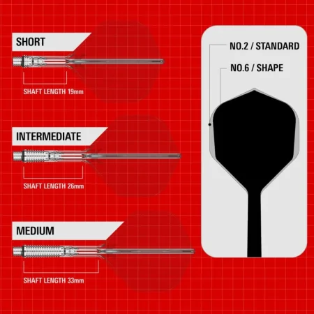 Target - darts Letky K-Shift - No2 - Midi - Clear TRG410553