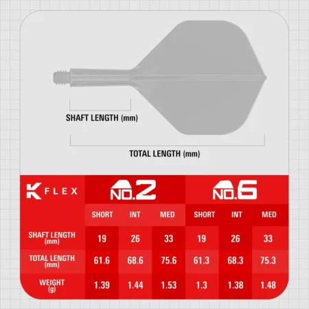 Target - darts Letky K-Flex - You Win - No2 - Short - TRG410591