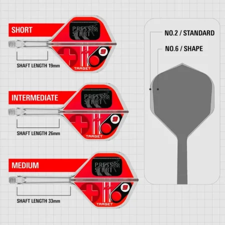 Target - darts Letky K-Flex - Press Start - No2 - Midi - TRG410586