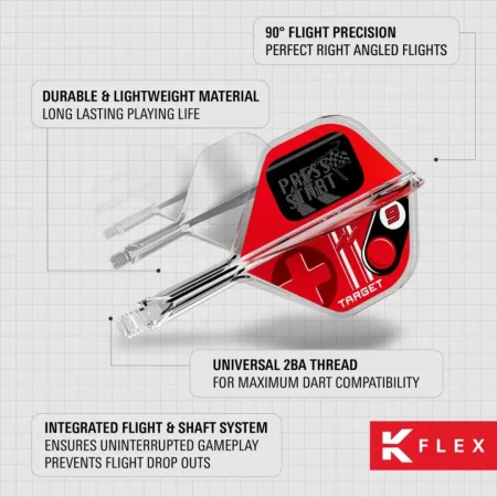 Target - darts Letky K-Flex - Press Start - No2 - Midi - TRG410586