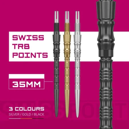 Target - darts Kovové hroty - Swiss Points - Signature TRB - Black - 30 mm