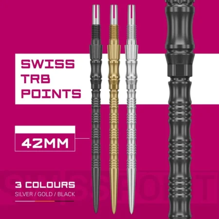 Target - darts Kovové hroty - Swiss Points - Signature TRB - Black - 30 mm