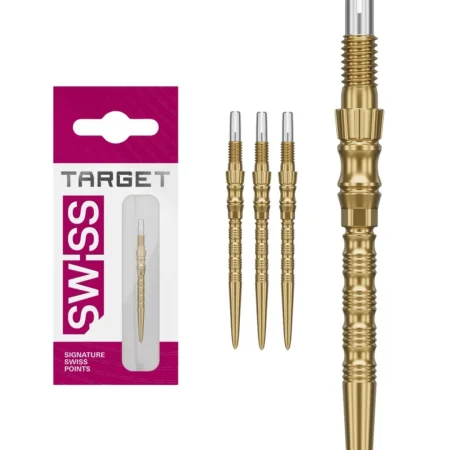 Target - darts Kovové hroty - Swiss Points - Signature TRB - Gold - 30 mm