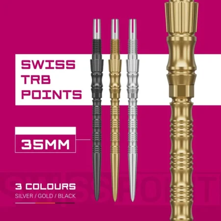 Target - darts Kovové hroty - Swiss Points - Signature TRB - Gold - 30 mm