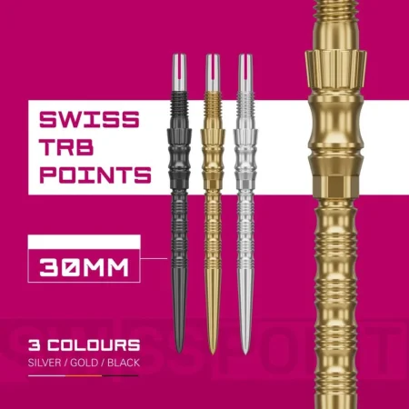 Target - darts Kovové hroty - Swiss Points - Signature TRB - Gold - 30 mm
