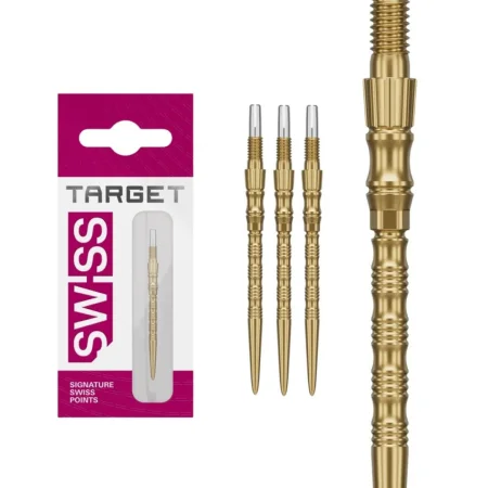 Target - darts Kovové hroty - Swiss Points - Signature TRB - Gold - 30 mm