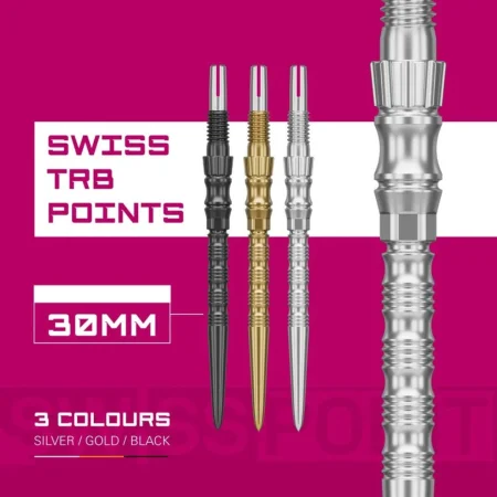 Target - darts Kovové hroty - Swiss Points - Signature TRB - Silver - 30 mm