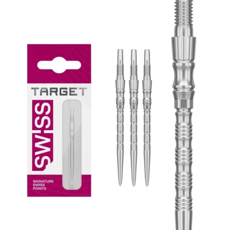 Target - darts Kovové hroty - Swiss Points - Signature TRB - Silver - 30 mm