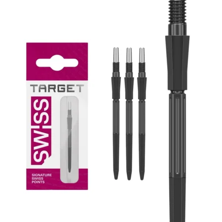 Target - darts Kovové hroty - Swiss Points - Elysian Archetype 43 - Black - 30 mm