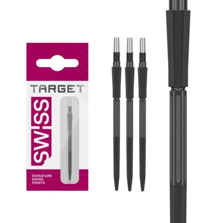 Target - darts Kovové hroty - Swiss Points - Elysian Archetype 43 - Black - 30 mm