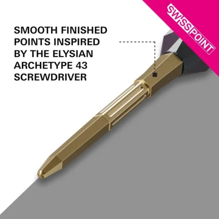 Target - darts Kovové hroty - Swiss Points - Elysian Archetype 43 - Gold - 30 mm