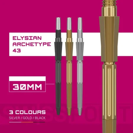 Target - darts Kovové hroty - Swiss Points - Elysian Archetype 43 - Gold - 30 mm