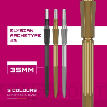 Target - darts Kovové hroty - Swiss Points - Elysian Archetype 43 - Gold - 30 mm
