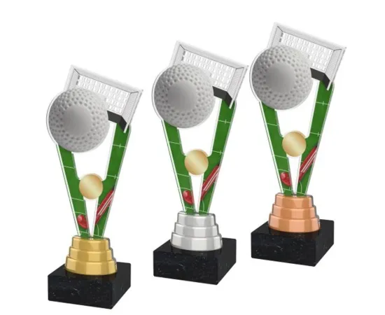 Akrylátová trofej ACUTM24 Výška cm: 25, Barva: zlato, Podstavec: bílý