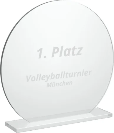 Skleněná trofej CR2026M16 Výška cm: 18,5